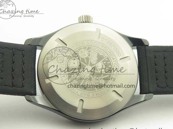 MIROTIME 0406 HighQuality Mark XVIII LAUREUS IW324703 Black Ceramic MKF Best Edition On Black Nylon Strap A 7218